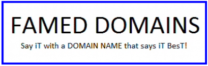 FAMED DOMAiNS - DOMAiN NAME .. aFTer market
